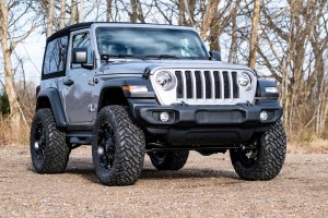 Jeep Wrangler JL Suspension Lift Kit - Front + Rear - Rough Country - 3.5 in, Adjustable Lower, Front Driveshaft, M1 - '24-'25